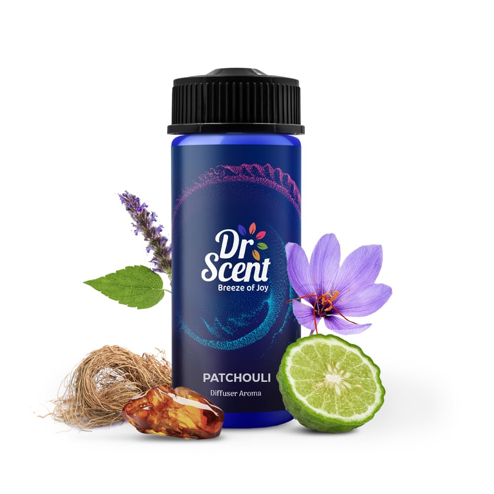 Dr Scent Breeze of Joy Diffuser Aroma Patchouli - Notes Roses & Lemon Ending With Musk Smell (170ml)