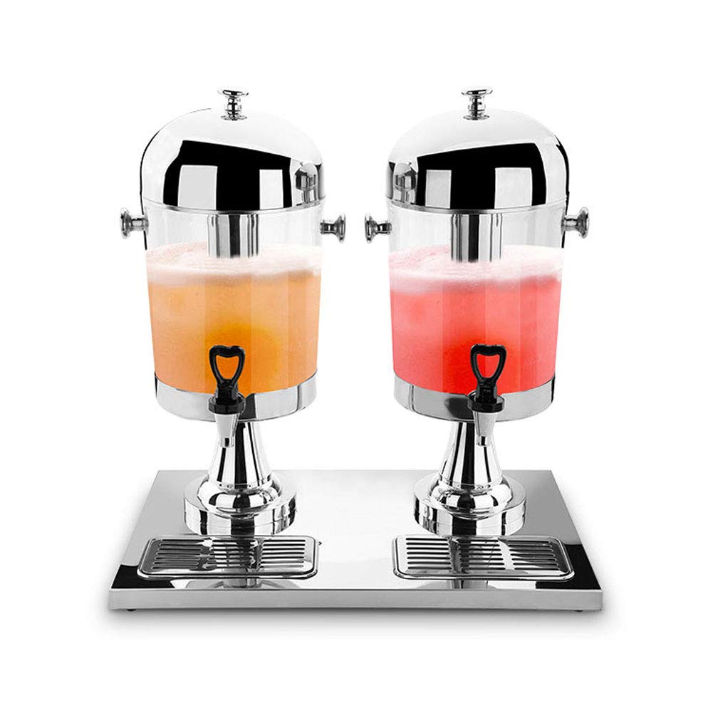 Dispensador de bebidas, dispensador de bebidas resistente para zumos fríos, bebidas comerciales, acero inoxidable, desayuno, bufé, bares, hoteles