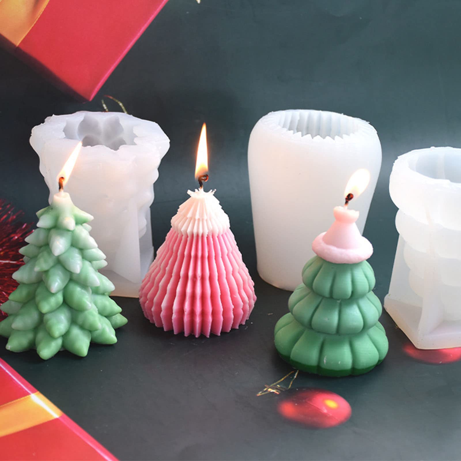 Lot De 2 Moules En Silicone 3D Pour Noël, Bonhomme De Neige