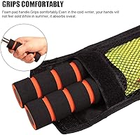 Vista 2 de Banderas de árbitro de línea de fútbol, mango de espuma de poste de metal con bolsa de transporte (banderas de árbitro de fútbol)