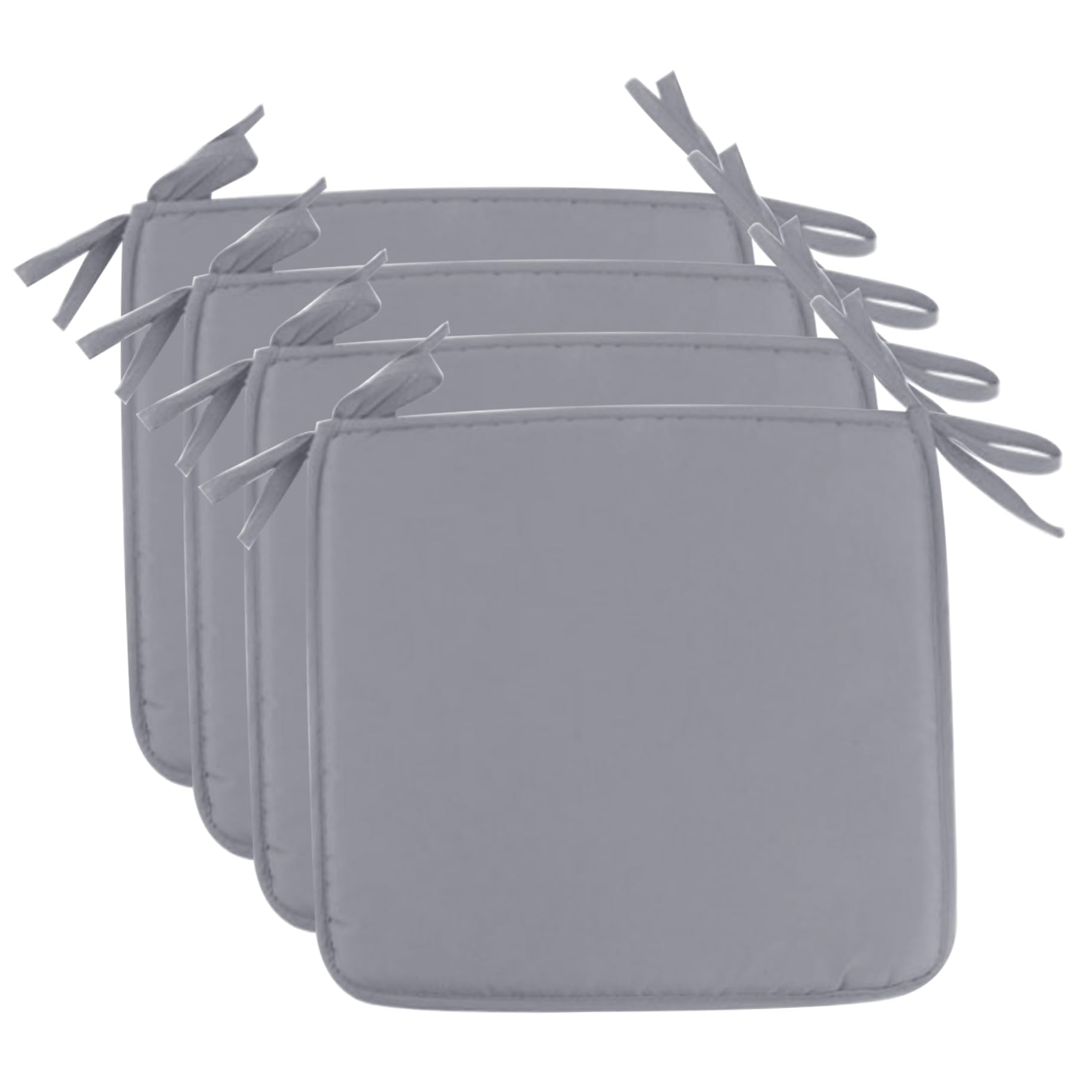 Cojines para sillas de comedor de 15 x 15 pulgadas de asiento antideslizantes cuadrados pack 4