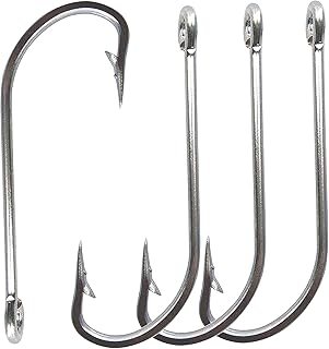 Saltwater Fishing Hooks 420 Stainless Steel Fishing Hooks Saltwater Fishing Hooks O' Shaughnessy Forged Trolling Saltwater Fishing Hooks Size 1/0~10/0 Fishing Tackle Accessories