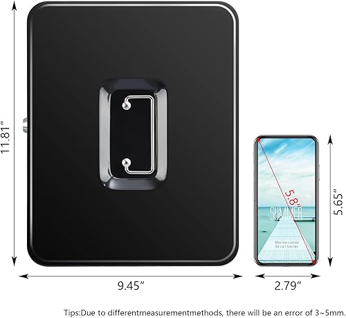 Miniatura 2 de KYODOLED Caja de efectivo de metal con bandeja de dinero y cerradura,Caja de dinero con bandeja de efectivo,Cajón de efectivo