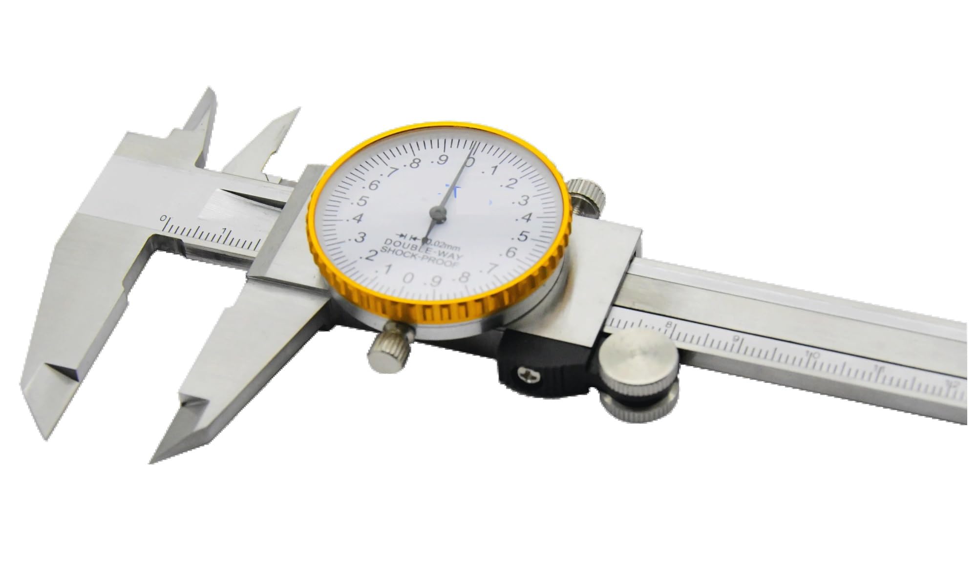 Messschieber 0-150 mm/0-6 Zoll 0,02 mm for Messwerkzeuge Messschieber mit Metallgehäuse Messschieber mit Uhr Messwerkzeuge