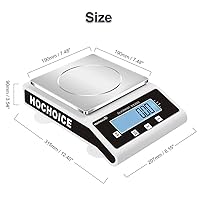 Vista 2 de Báscula analítica de precisión de laboratorio de 35.27 oz x 0.00 oz Pesa gramos, onzas, libras y quilates Balanza científica electrónica de alta