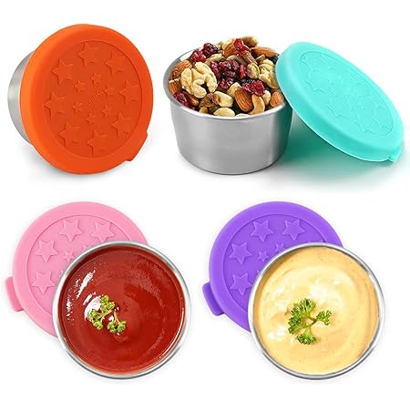 Sesiiduo 6x1.6 Oz Salad Dressing Container To Go, Leakproof Reusable Stainless Steel Small Container With Lid,Sauce Containers For Lunch Box,Picnics,Travel - View #4
