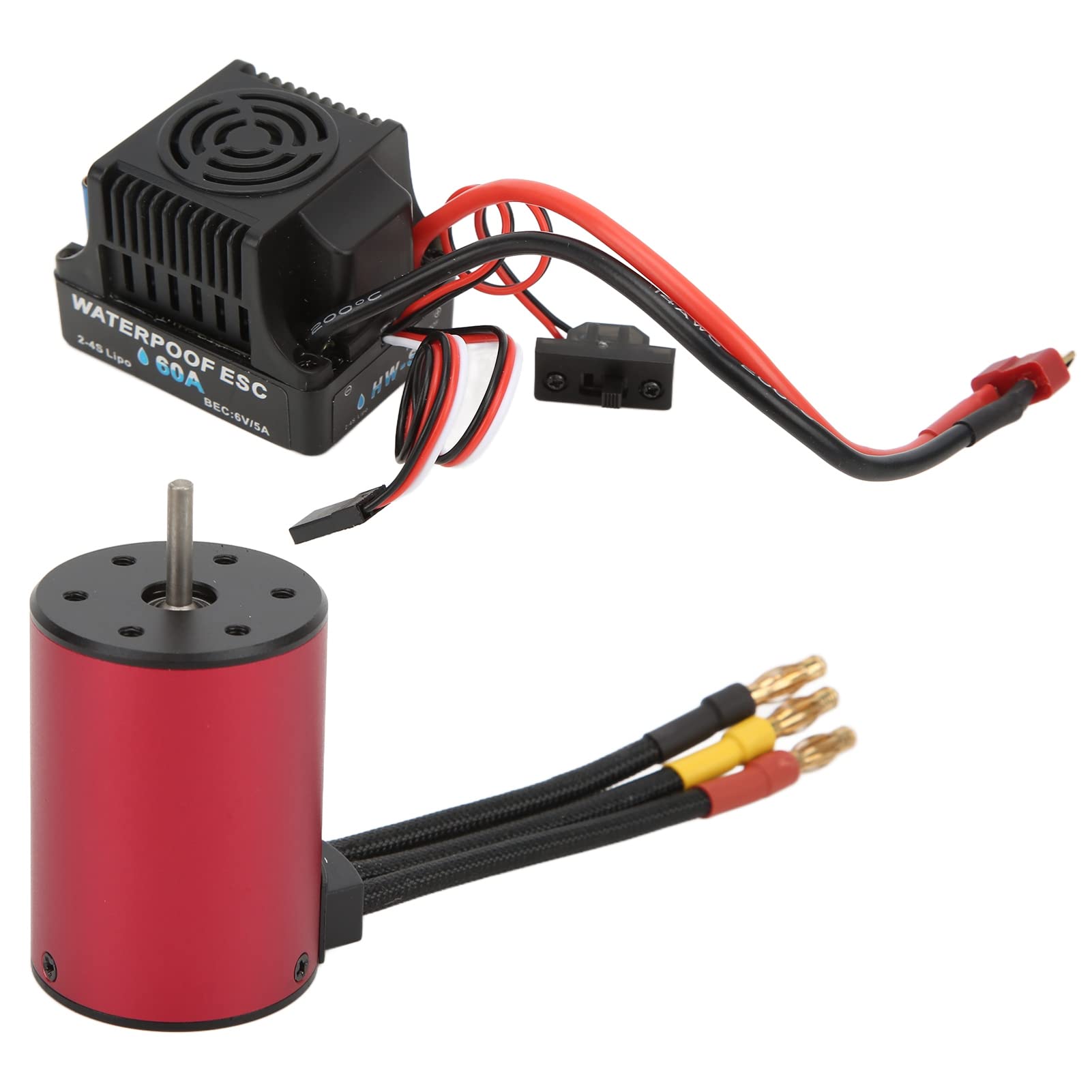 Silnik Bezszczotkowy z 60A ESC do Samochodów RC w Skali 1/10