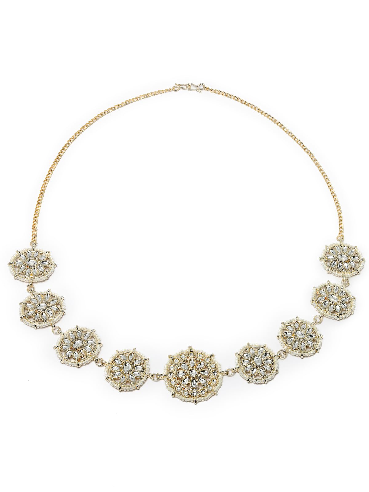 Studio Sukkhi Bollywood Style Gold Plated With Kundan Studded Mathapatti Jewellery | Rajasthani Sheeshphool | Sheeshpatti | Jewellery for Women And Girls (MTP105795) (B0CPM2BPDP) Amazon Price History, Amazon Price Tracker