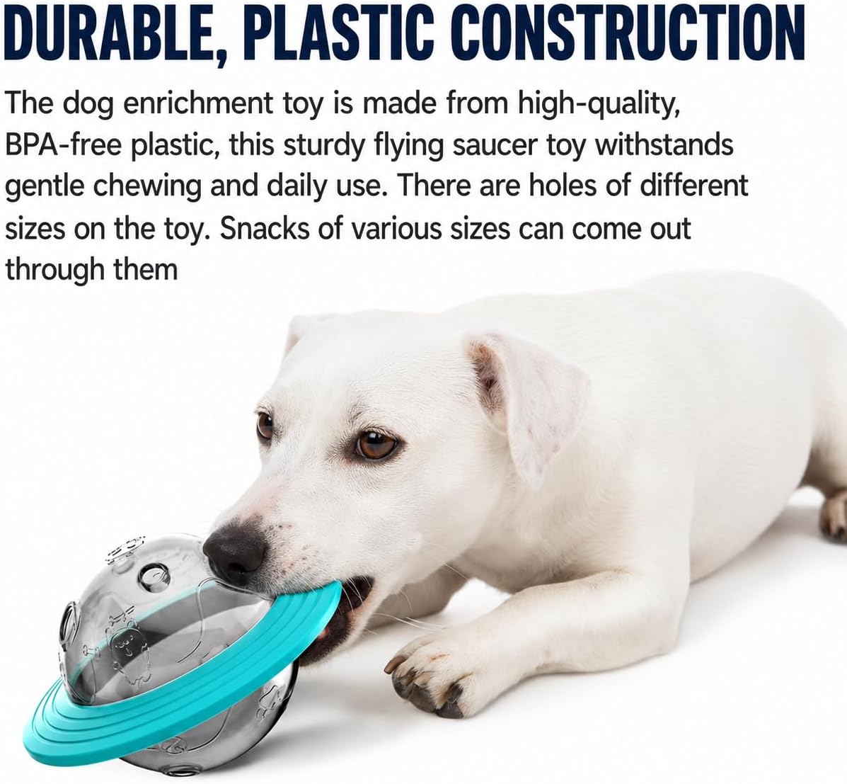 Interactive Treat Dispensing Dog Toys for Slow Feeder (Blue) | Keep Them Busy, Dog Enrichment Toys for Small, Medium, Large Dogs