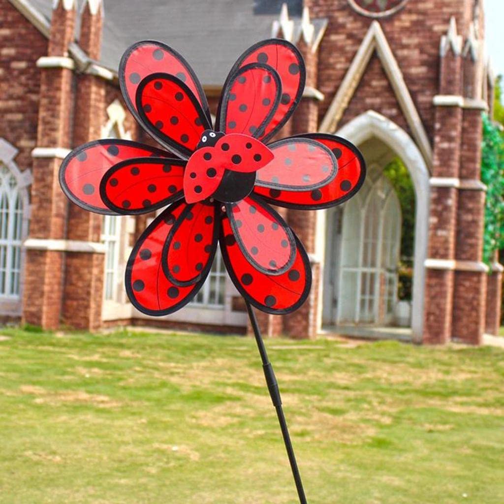 Double Layer Windmill Kids Party Toy Garden Decor Red-picture-24