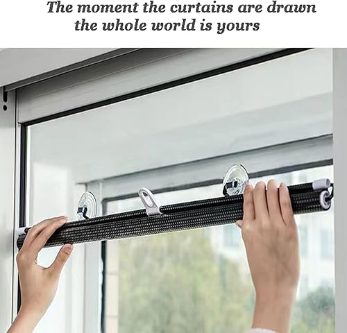 Miniatura 2 de Cortina temporal portátil para ventana, persianas enrollables opacas con ventosas, cortinas de oscurecimiento con filtrado de luz, para el hogar,