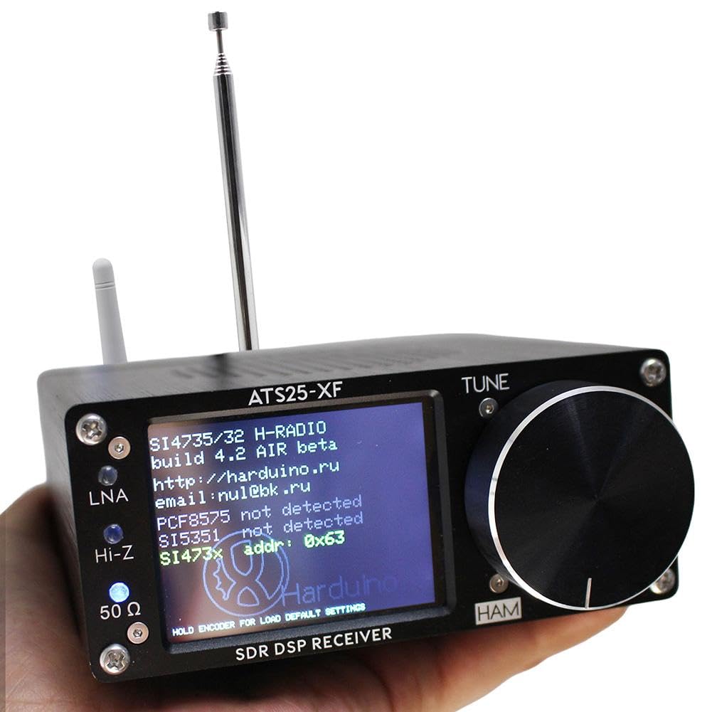 ATS25-XF Si4732-A10 V4.2 Tragbares Radio mit AM/FM-, CW-, FT8-, RTTY-, PSK- und Hell-Dekodierungsfunktion, WLAN, FM, LW, AM, SSB, RDS, DSP-Vollbandempfänger mit 2 Donut-Antennen