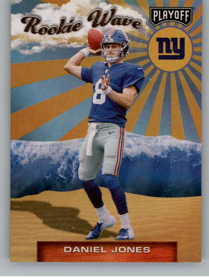 2019 Panini Playoff Rookie Wave #2 Daniel Jones New York Giants Official NFL Football Trading Card in Raw (NM or Better) Condition