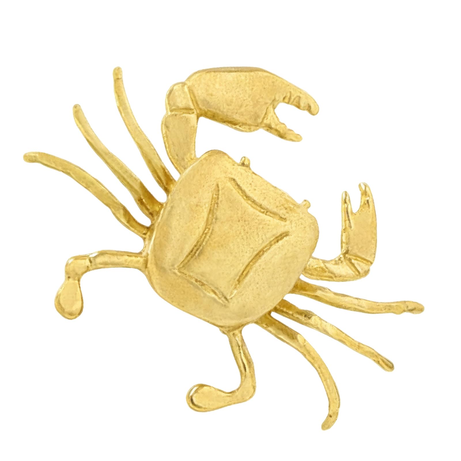Kalttoy Primary Color Knob Brass Cabinet Drawer Handle Cupboard Pulls Small Crabs Shape Furniture Decoration Brass Dressers Knob Kitchen Cabinet Door Handle Wardrobe Pulls