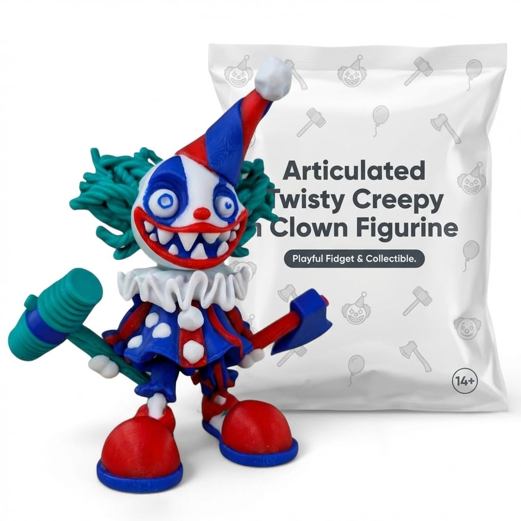 Amazon.com: Articulated Creepy Clown Collectible Figurine