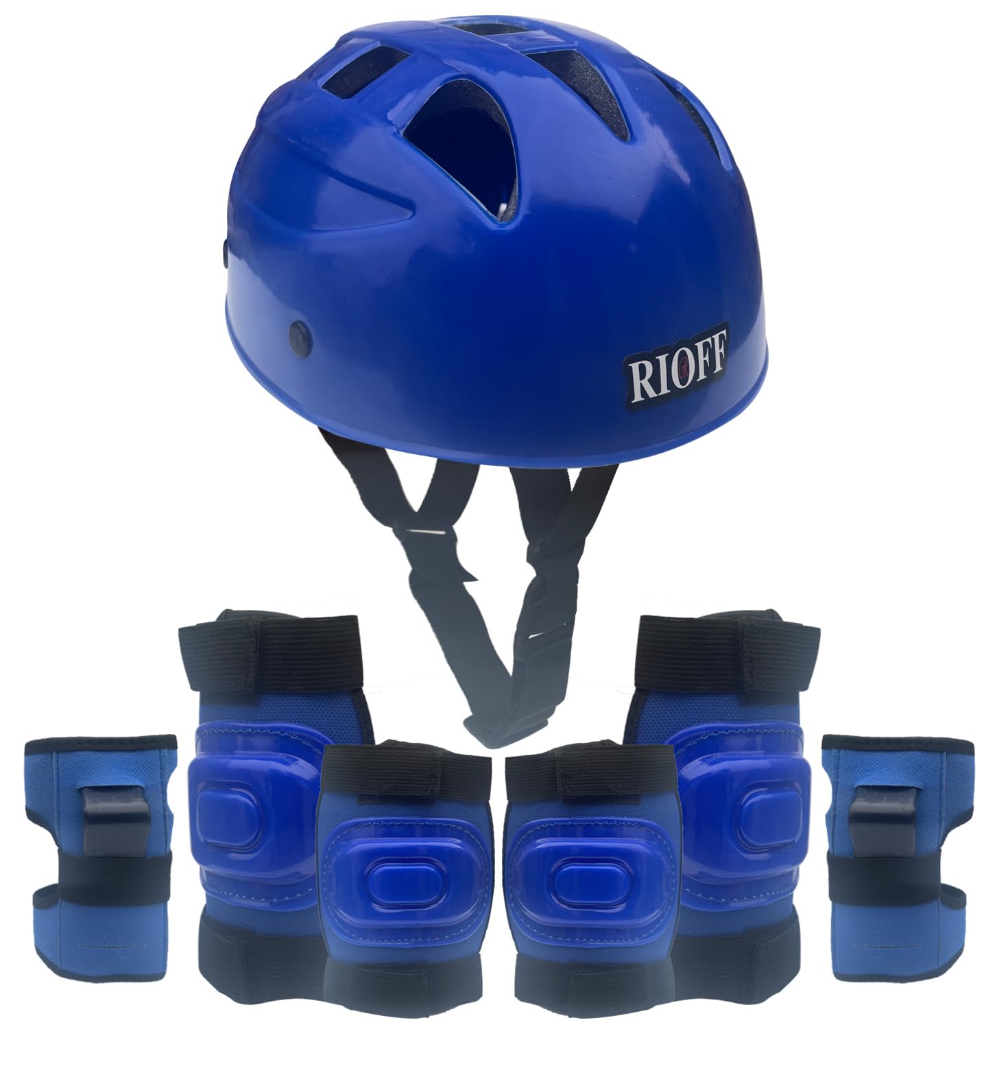 Rioff® Protective Skating Guard Kit for Skating, Cycling, Running for Kids,Boys,Girls (Blue) (S) (B0CB5N9NDV) Amazon Price History, Amazon Price Tracker
