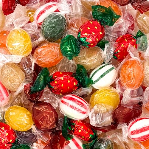 Old Fashioned Hard Candy Assortment - 2 Pound Bag - Hard Candy Individually Wrapped - Peppermint,...