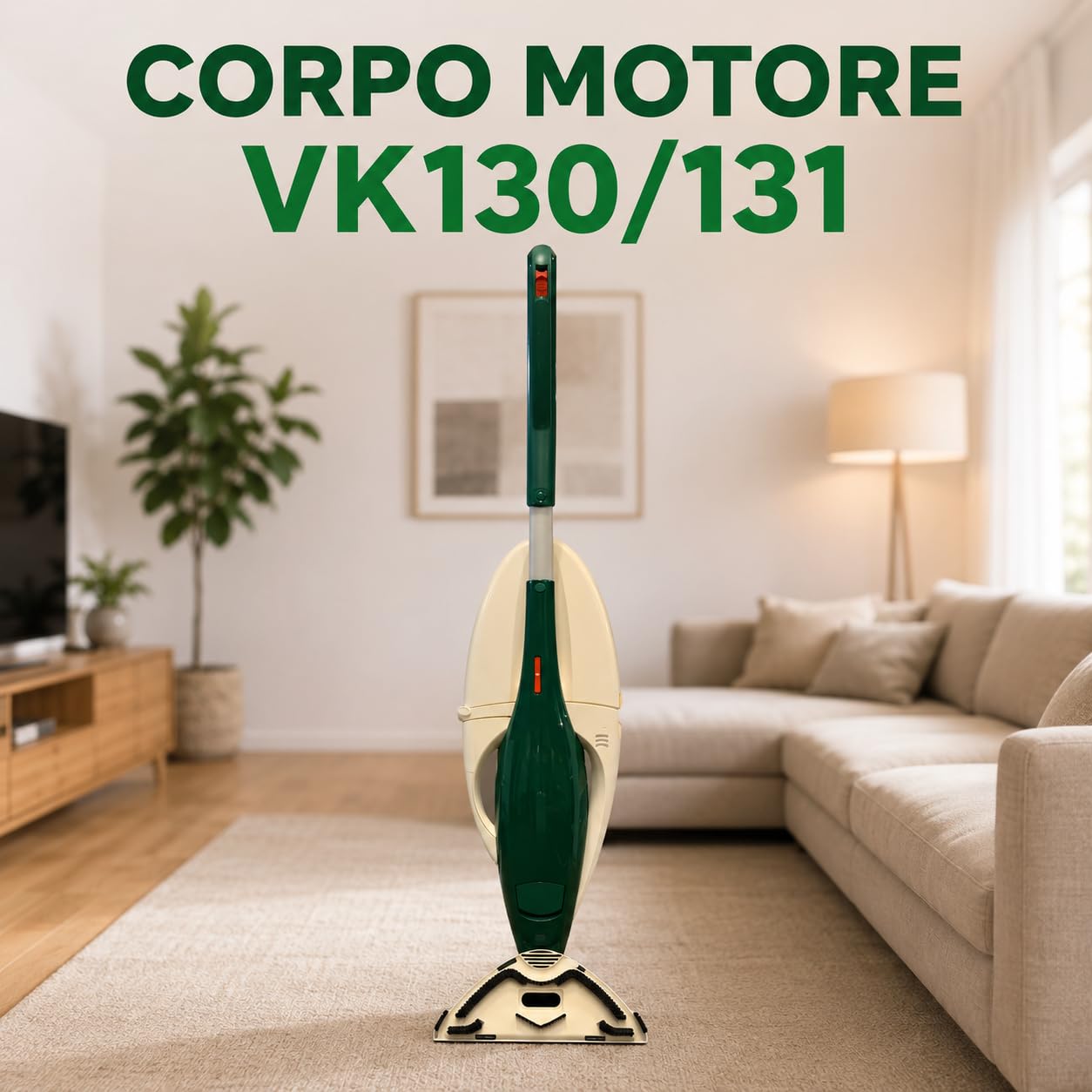 Corpo Motore Folletto VK130/131 RIGENERATO - Ricambio Aspirapolvere Usato con Filtri Nuovi - Unità Motore Compatibile per Sostituzione Scheda Elettrica