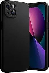 Capa para iPhone 13 Capinha [Ultra Slim] com [Proteção de Camera], Case Anti Impacto e Resistente, Anti Riscos, Leve, Aveludada e Design Elegante (Preto)