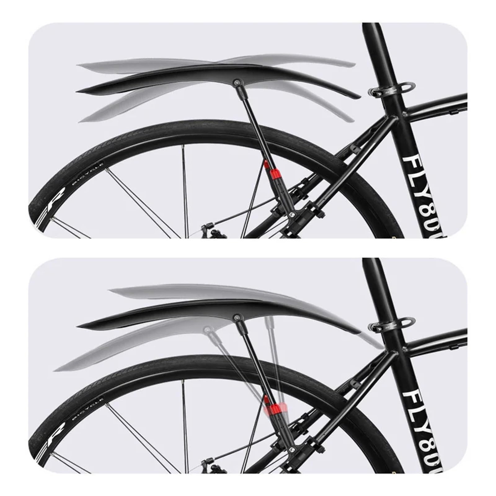 Fahrradkotflügel Vorne/Hinten Reifen Fahrradkotflügel Einfache Installation Fahrradkotflügel Schlamm Wasserschutz Fahrradteile Zubehör