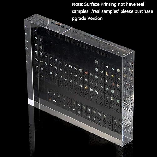 Thyggzjbs Heritage - Tabla periódica de elementos tabla periódica de acrílico regalos para profesores y estudiantes decoración de manualidades