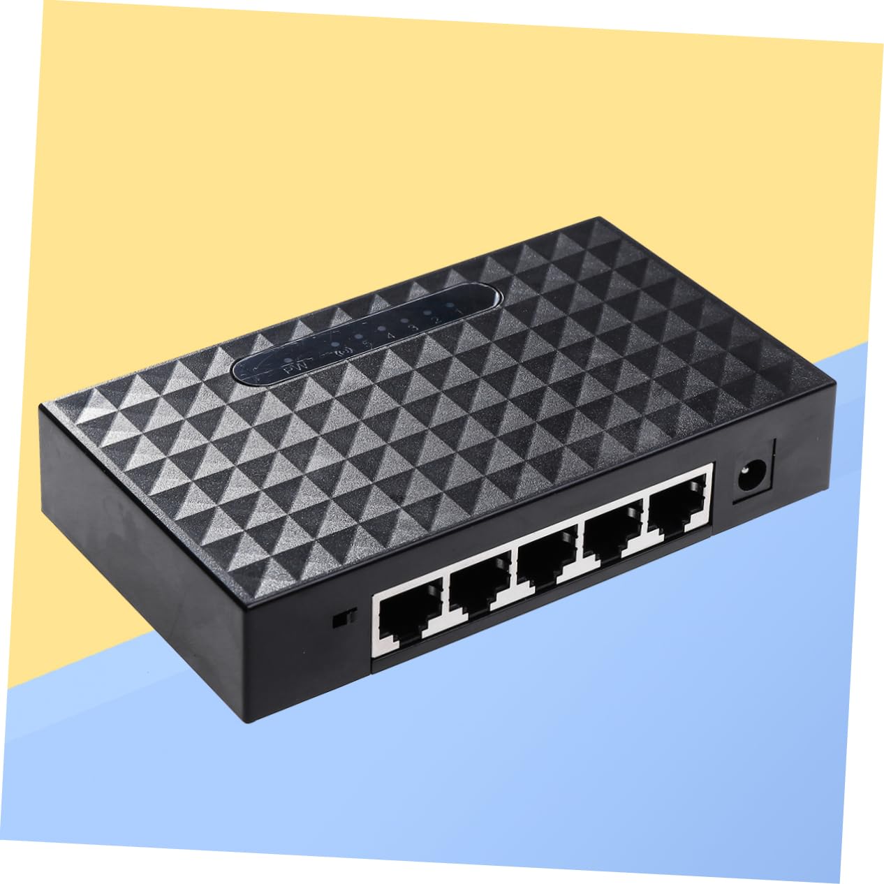 HOMSFOU Port Ethernet Mbps Network Splitter Adapter for Transfer Play Setup Compatible Rj Devices Led Status Indicator Us