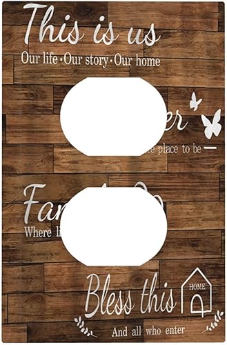 Miniatura 133 de Cubiertas Decorativas para Interruptor de Luz de Palanca Triple Retro Rojo Pulpo Monstruo Ola Marina Azul de 3 Segmentos Cubiertas de Placa de Pared