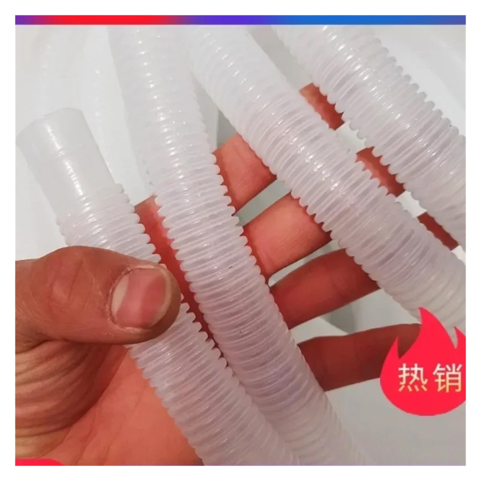 Tubo Corrugato for Drenaggio Aria Condizionata Tubo in Plastica Antiossidante Tubo di Scarico for Lavatrice 14/16/18mm Interfaccia Universale(20 meters)