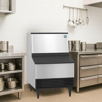 Hoshizaki KM-231BAJ, Crescent Cuber Ice Maker, Air-Cooled, Built in Storage Bin