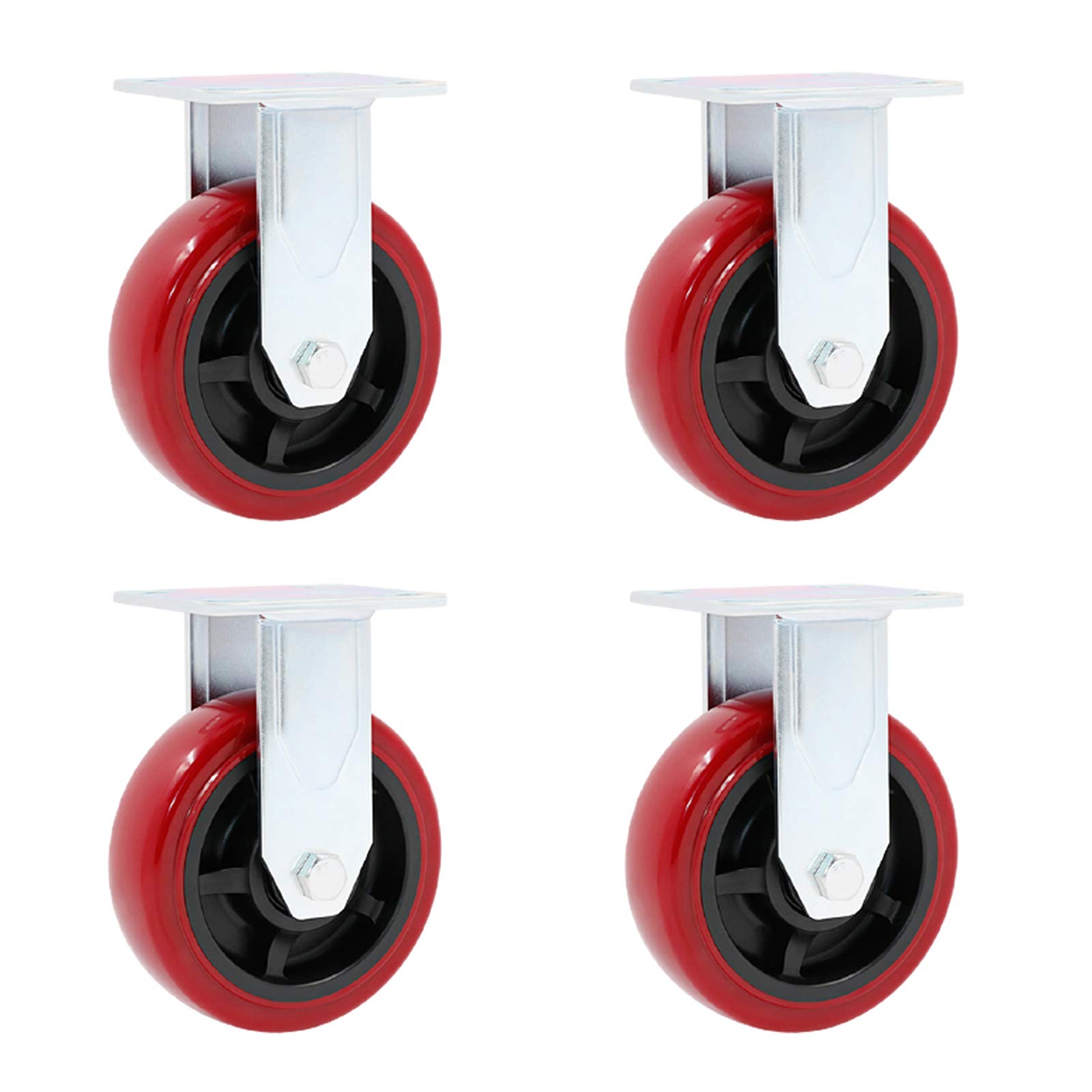 Roulettes robustes de 4 pouces en polyuréthane pour matériel