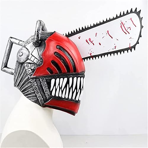 Miniatura 7 de Anime Chainsaw Man Cosplay Props,Pochita Headgear,Denji Arm Saw,Chainsaw Man Denji Mask Halloween Navidad