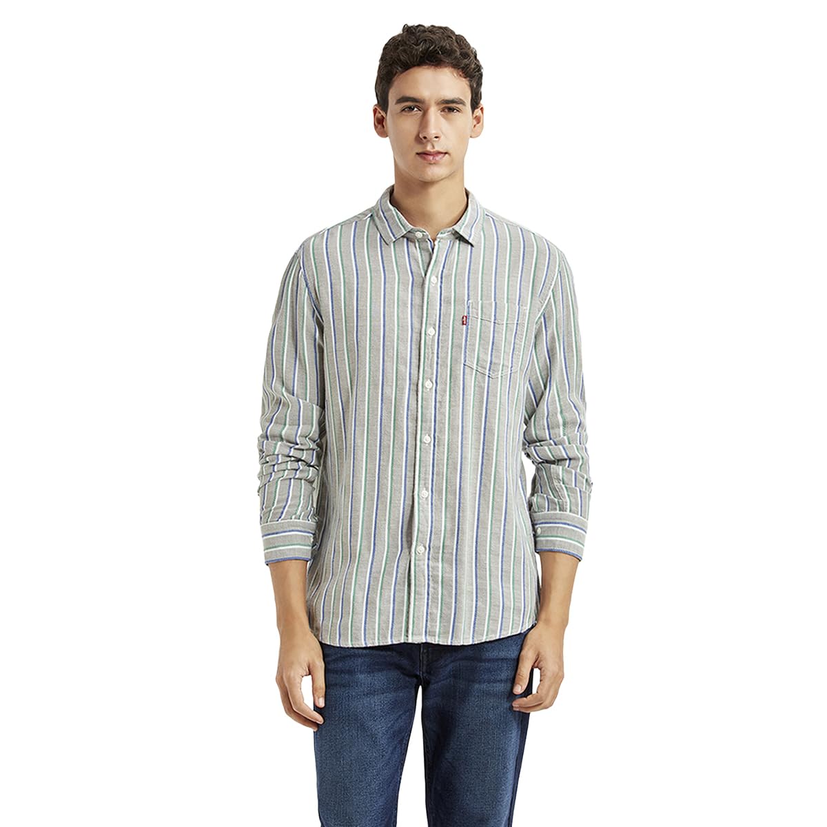 levi's Men's Striped Slim Fit Shirt-picture-11
