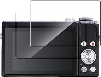 2 Pack Tempered Glass for Canon G7X Mark III Kamera Screen Protector, 9H Hardness Anti-Fingerprints No Bubbles HD-Clear Full Coverage Film for Canon G7X Mark III Kamera [Easy Install]