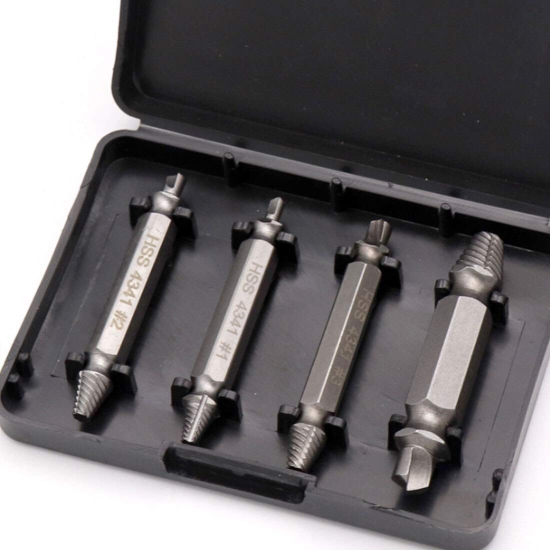 HSSダブルサイドスクリューエクストラクタが解体ドリルビットパワーツール1＃、2＃、3＃、4＃うちビットセットツールをドリル破損した