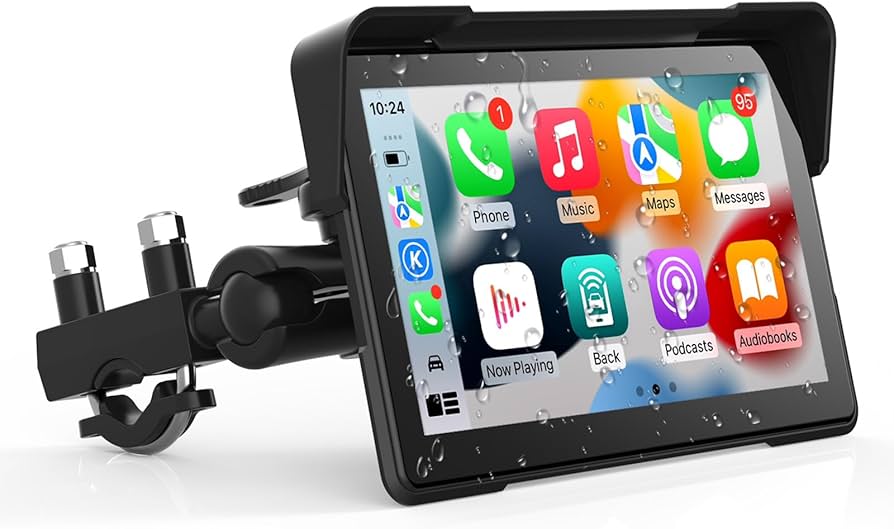 Amazon.co.jp: 7インチのオートバイモニター、Carplay/Androidの自動