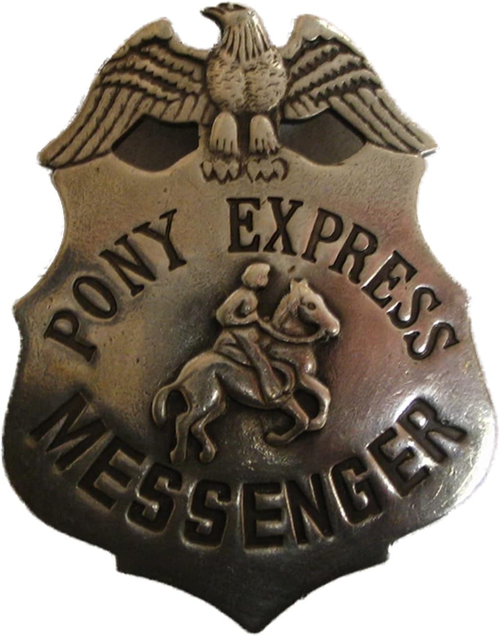 Pony Express Messenger Obsolete Old West Police Badge Star