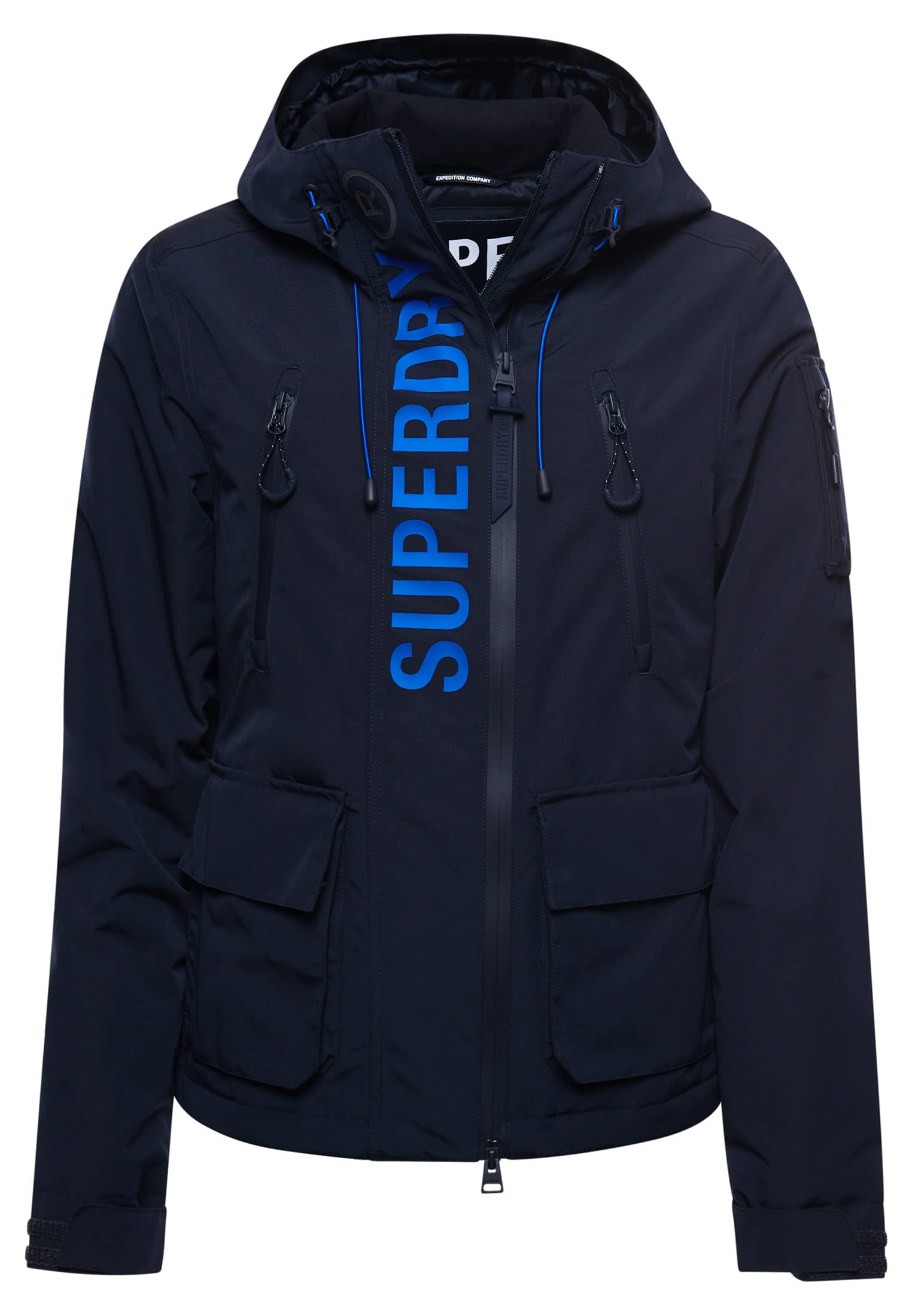 Superdry Women's Bleu Waterproof Jacket Ultimate Windcheater