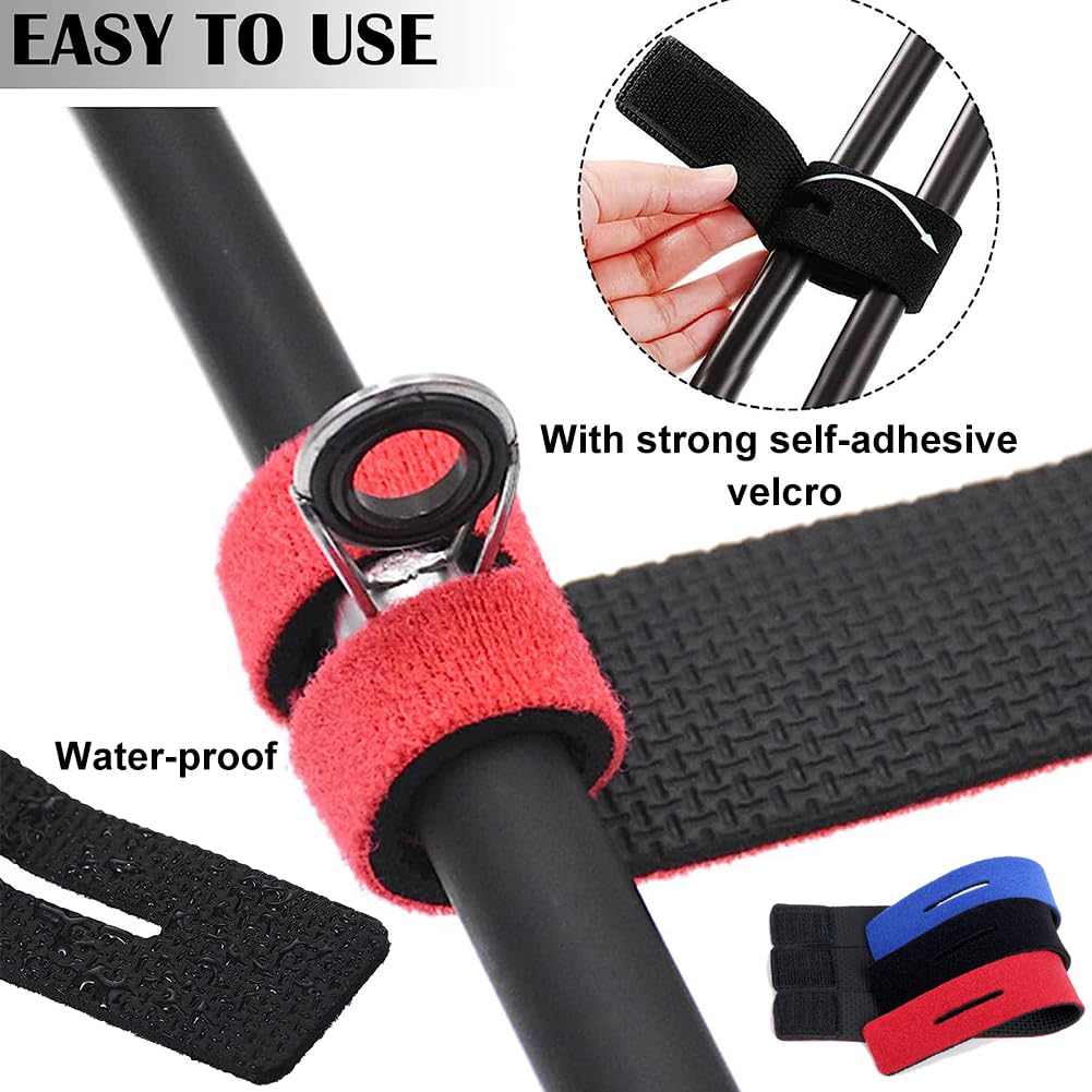 YIGZYCN 10 Pezzi Canna Da Pesca Gancio Keeper Anelli In Gomma Elastica Supporto Per Esche Porta Esche Porta Gancio Custode Forniture Da Pesca Canna Da