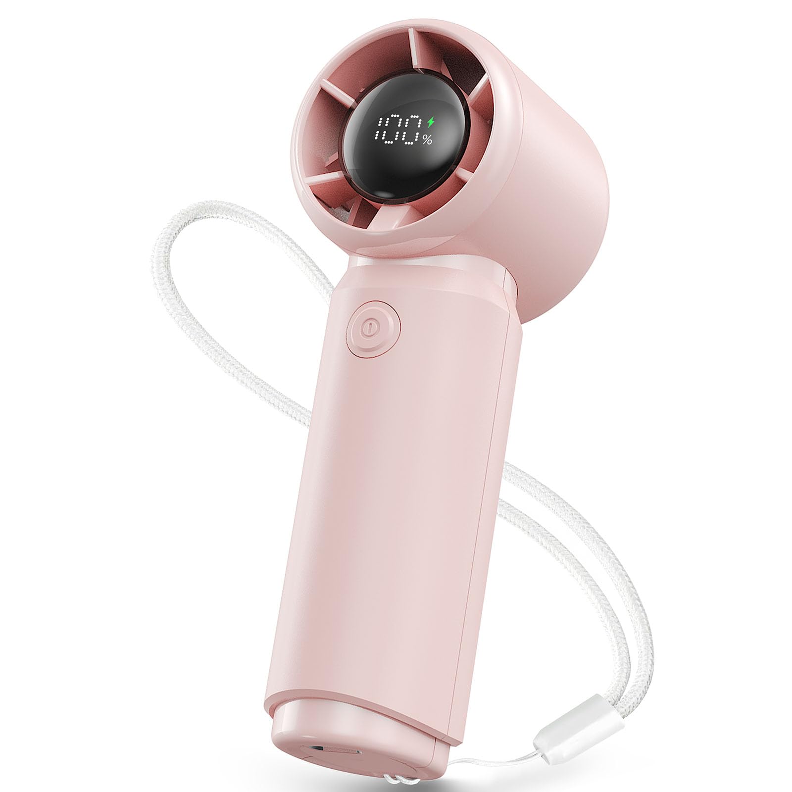 Otlonpe Mini Handheld Fan Rechargeable, 4000mAh Battery Portable Turbo Fan