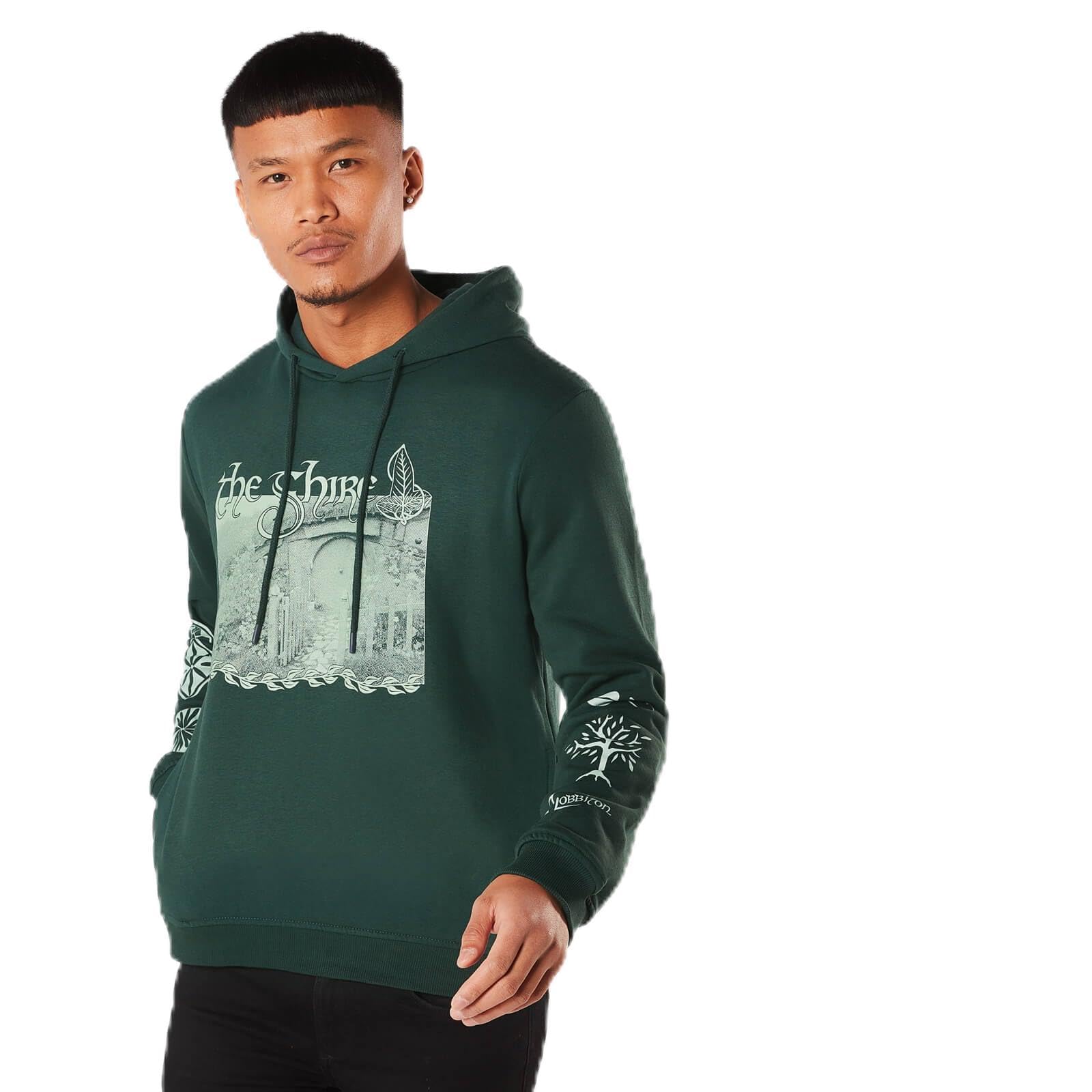 Zavvi Official Lord of the Rings The Shire Hoodie - Forest Green Adults - XXL