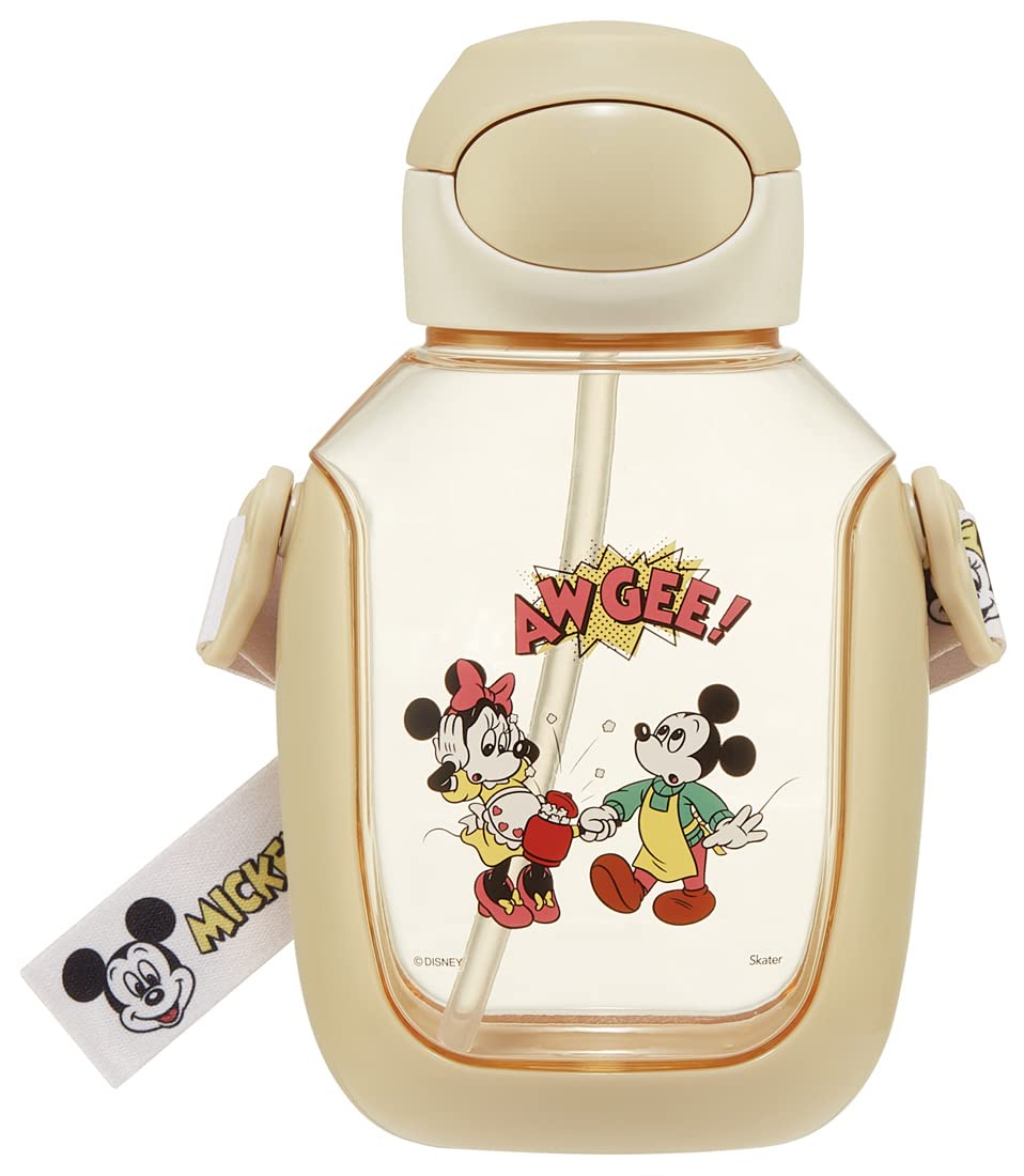 Amazon｜スケーター(Skater) 水筒 ストロー付き 530ml ミッキー