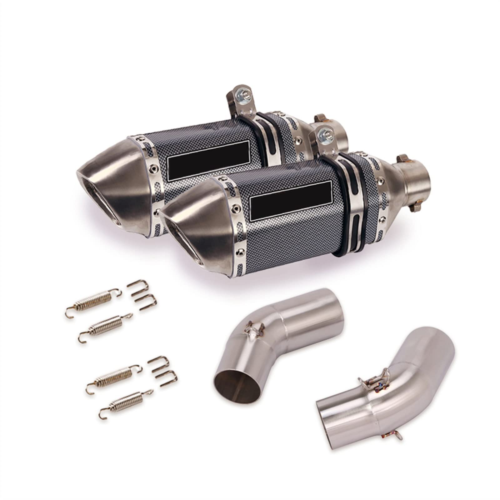 Sistema De Escape Para Motocicleta De 51MM, Silenciador De Tubo De Enlace De Conexión Media Doble, Tubo De Escape DB Killer Para Ducati Monster 696 695 795 796 1100 (Color : I)