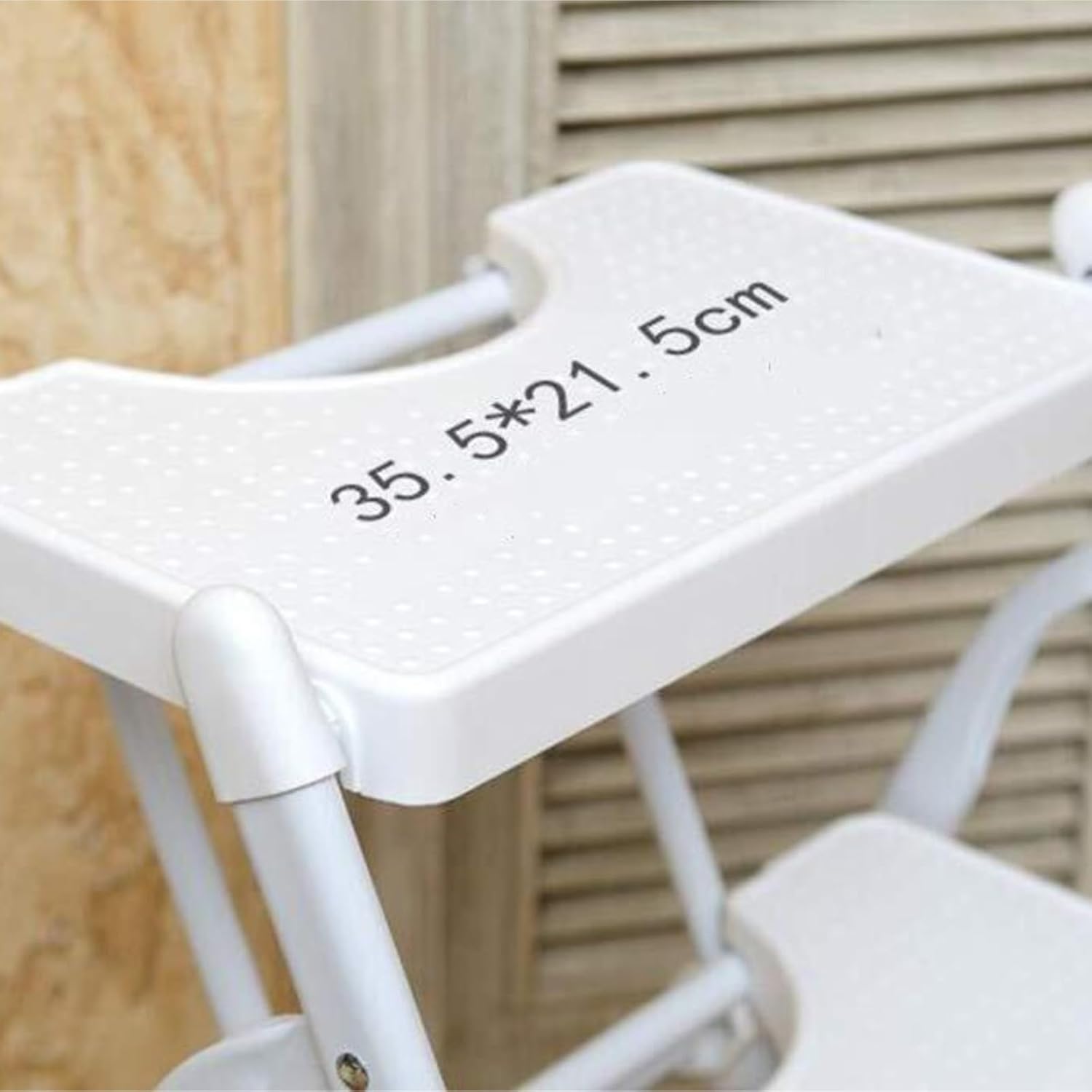 attic ladders Folding Ladder, Portable Three-Step Stool, Non-Slip, Sturdy Wide Pedal, Ideal for Home and Kitchen Use