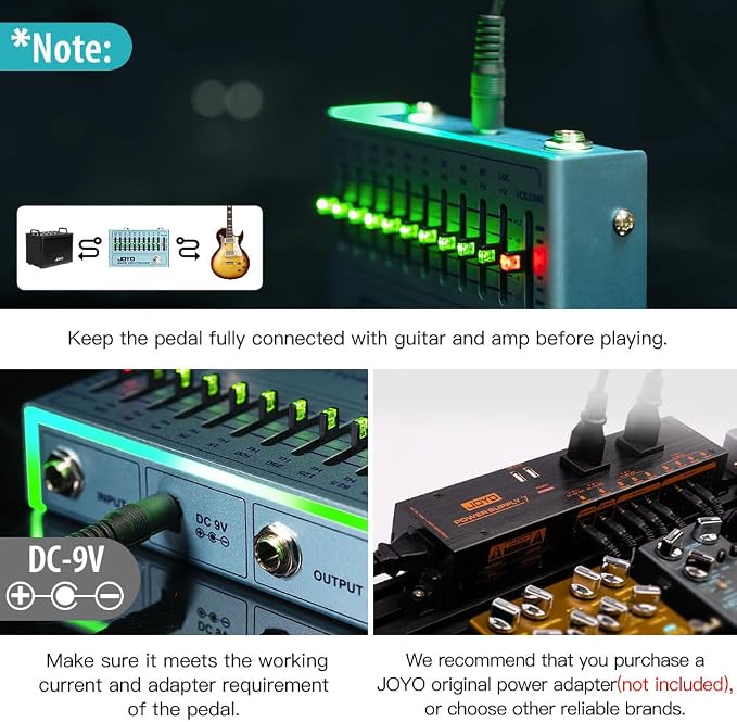 Ecualizador gráfico de 10 bandas JOYO para guitarra y bajo miniatura 4