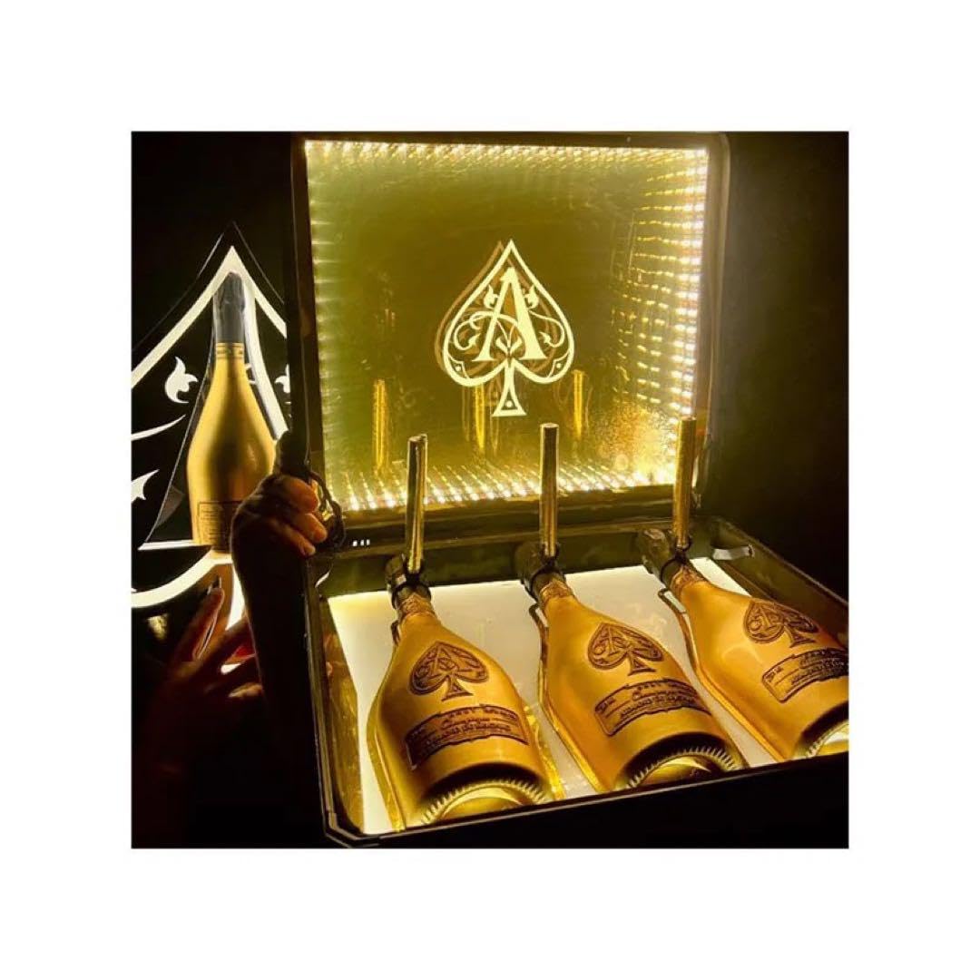 最新 アルマンド ディスプレイ LED アタッシュ ケース ライト  