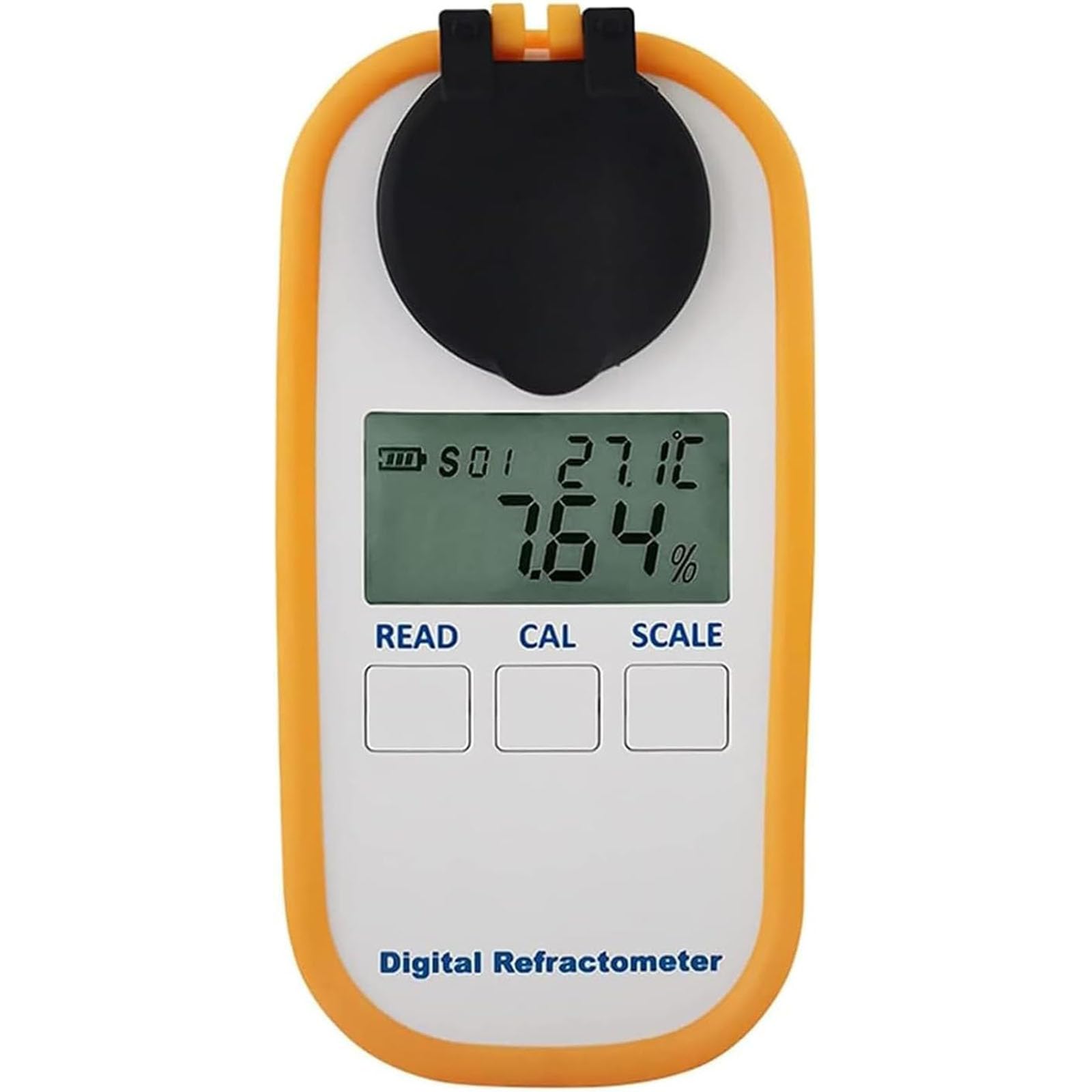 Genérico Medidor De Concentración De Calostro para Vacas Lecheras, Refractómetro Digital Led Portátil, Precisión De 0,2 G/DL, Rango De Detección De 0 A 50 G/DL