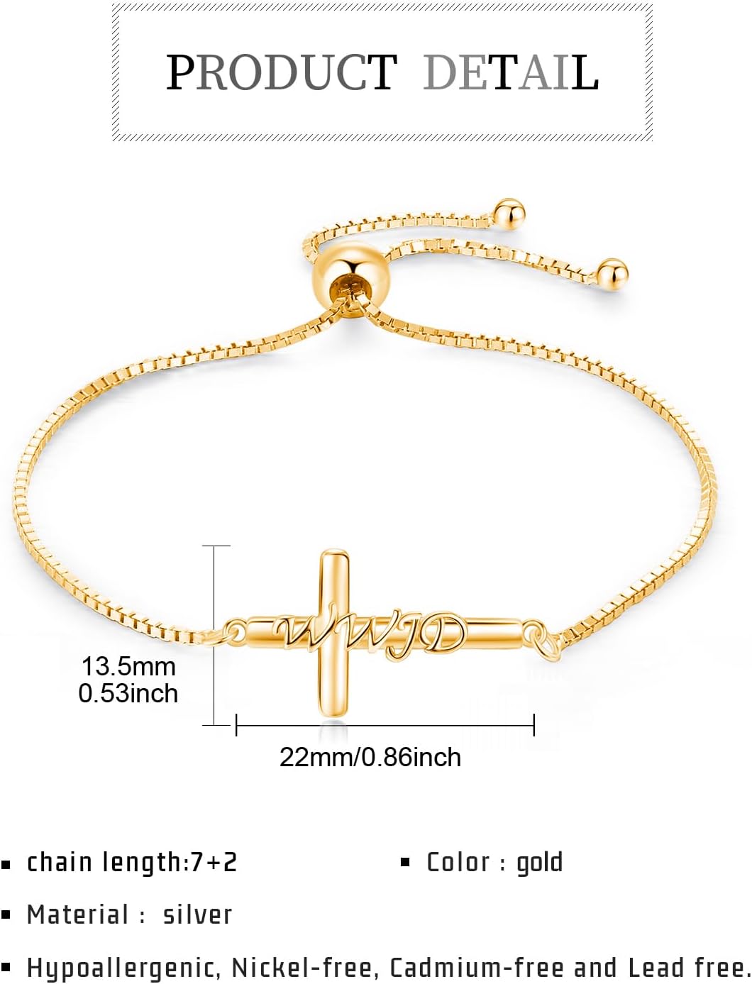 Midir&Etain Cross Bracelet 925 Sterling Silver Faith Christian Religious Anklet Bracelet Christian Cross Jewelry Gifts for Women