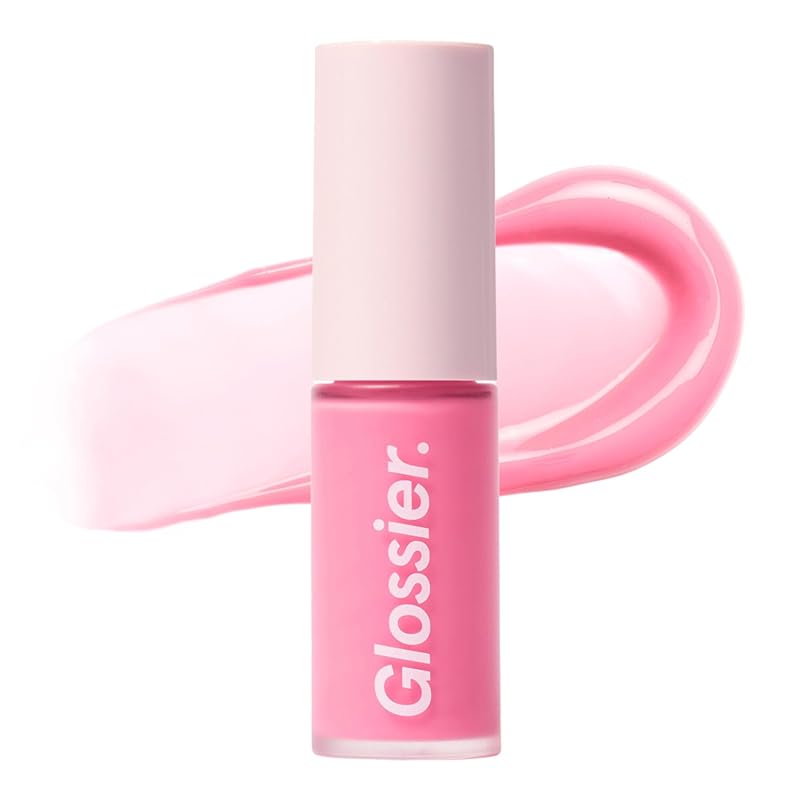 Glossier Lip Glaze óleo labial com brilho, Chilly Cool Baby Pink