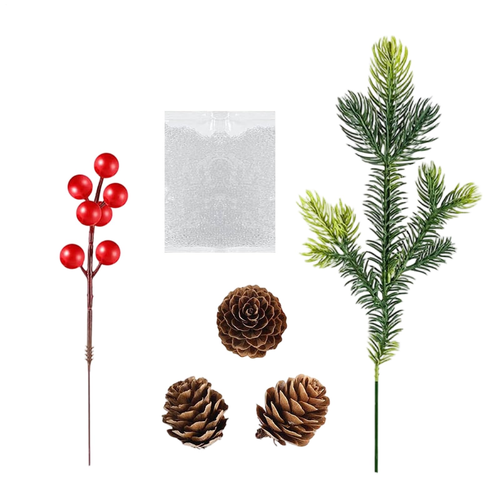 Baies rouges de Noël pour vase et décoration de table festive