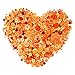 Esoca 650Pcs Orange Buttons for Craft Buttons for Arts, DIY Crafts, Christmas Decoration, Sewing